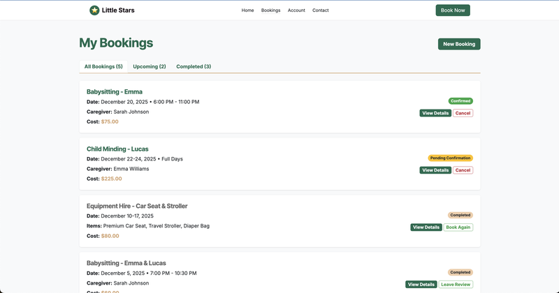 My bookings